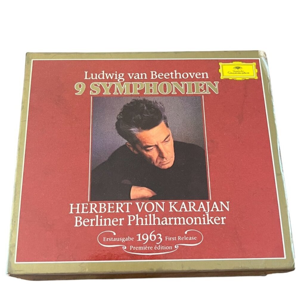 Beethoven Complete 9 Symphonies 5xCD Box Set Karajan Berlin 1963 Classical Music